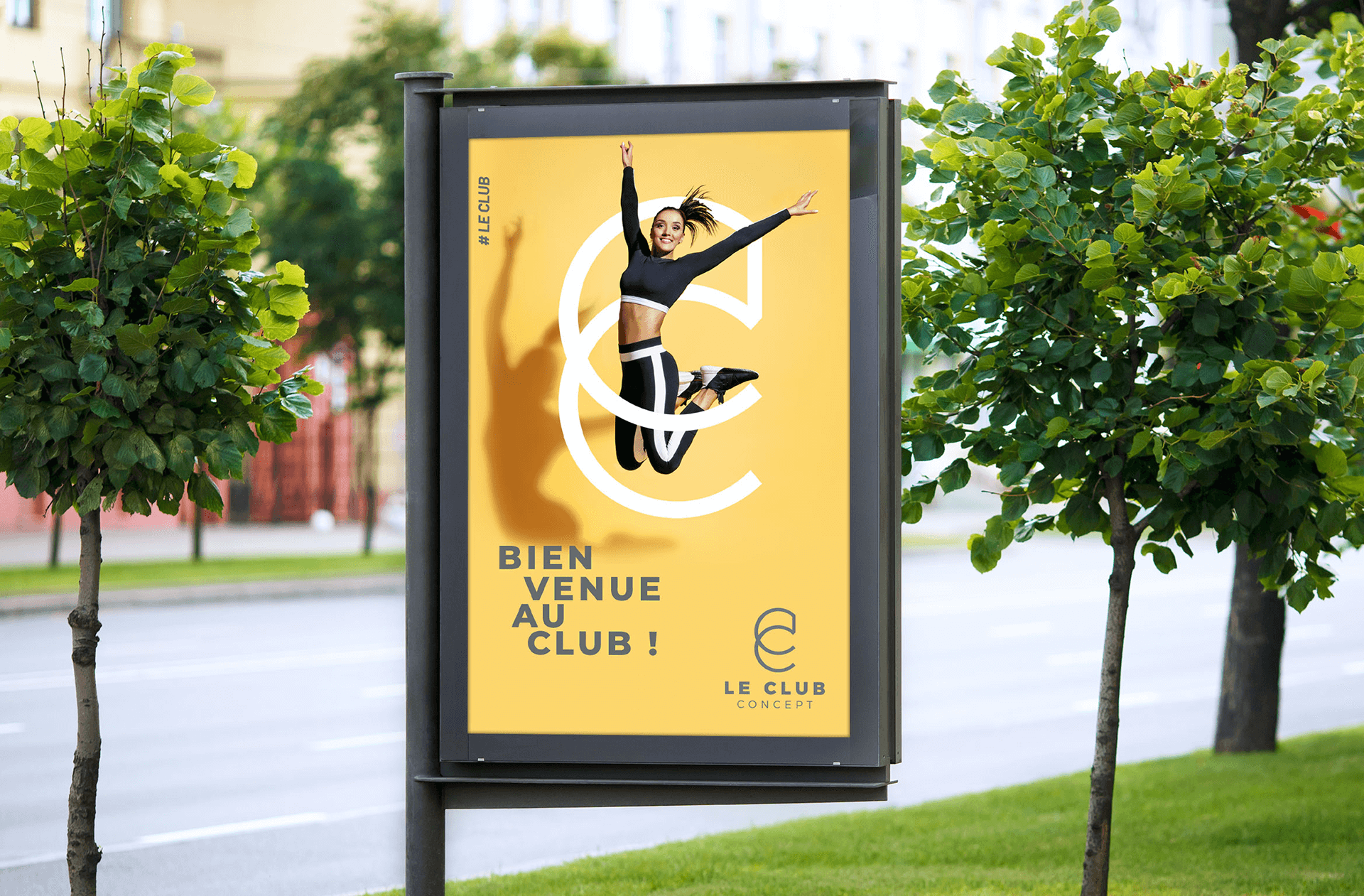 mise en situation de l' affiche Le Club Concept