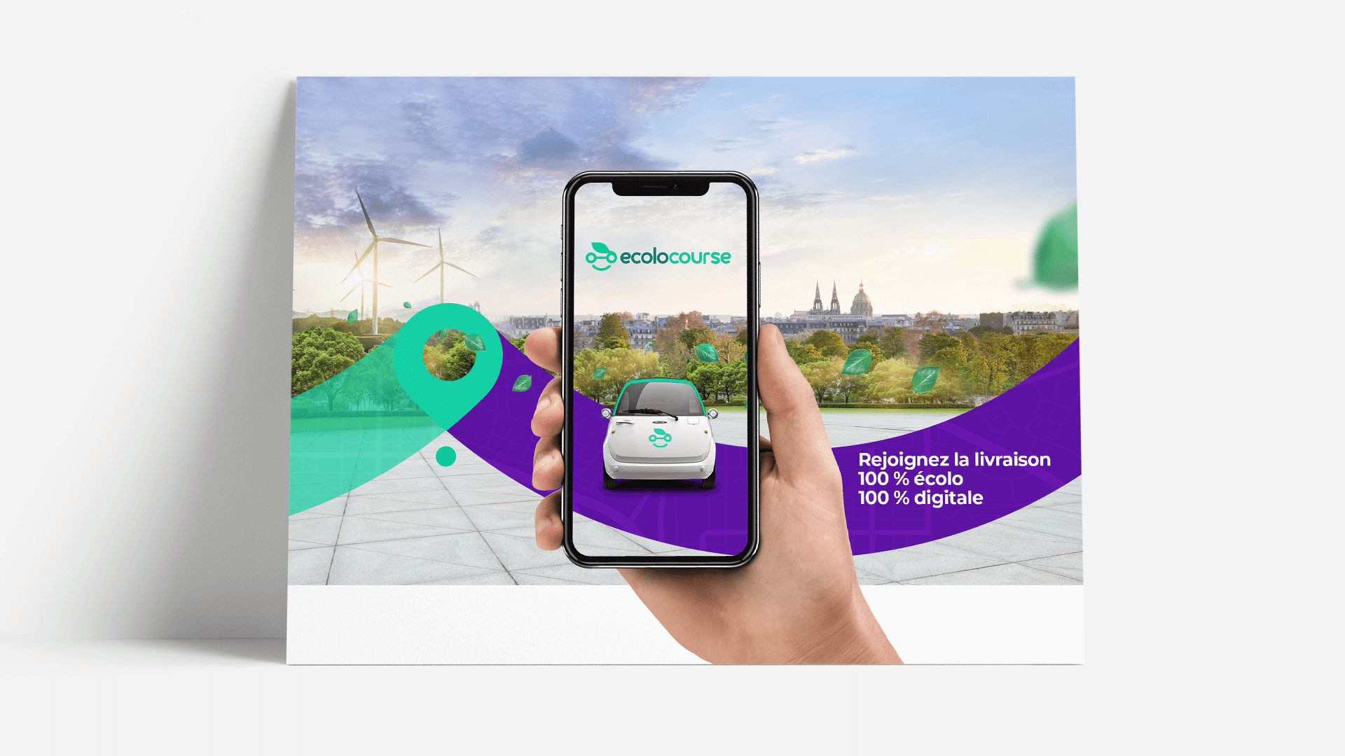 affiche et mobile Ecolocourse