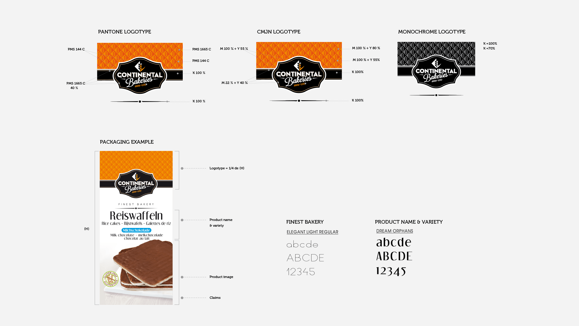 charte graphique Continental Bakeries