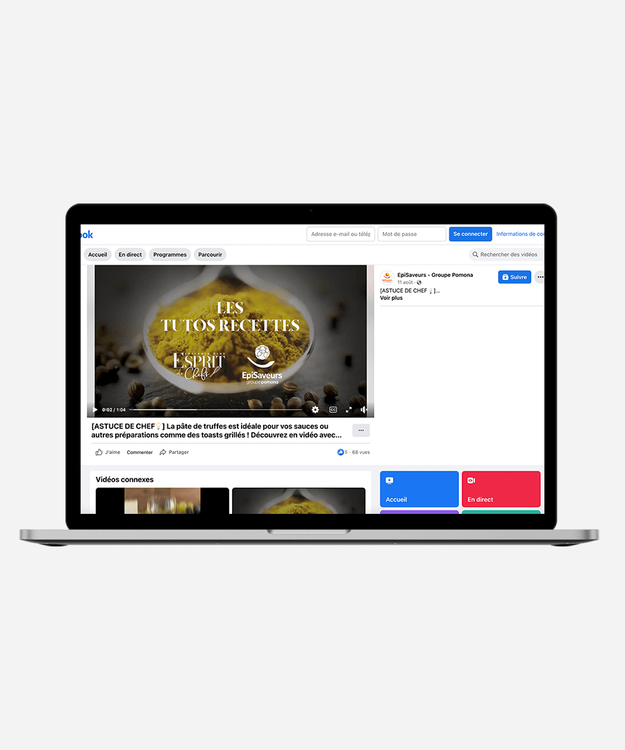 post facebook - esprits de chef