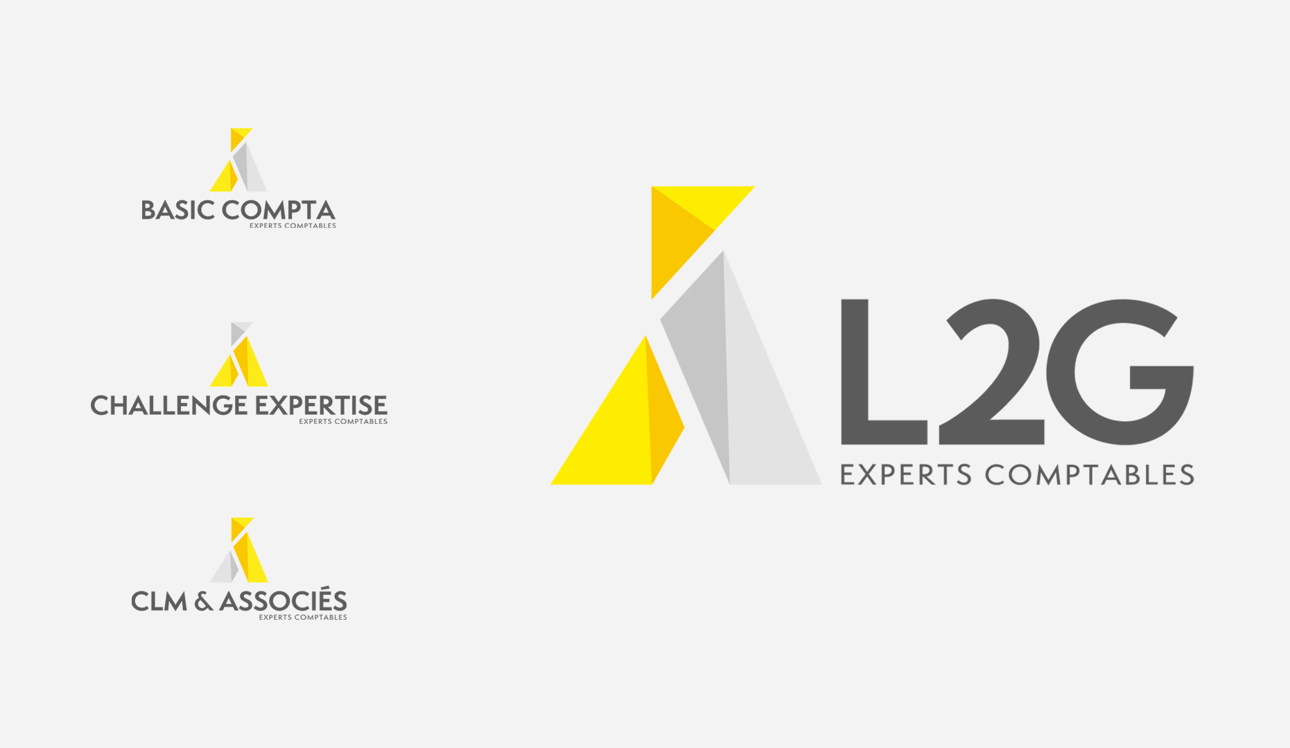 logotype L2G - conception d'identité graphique par becom.paris